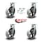 Service Caster 10'' Heavy Duty Semi Steel Cast Iron Caster Set with Swivel Locks , 4PK CRAN-SCC-KP92S1030-SSR-BSL-4 - alternate 4